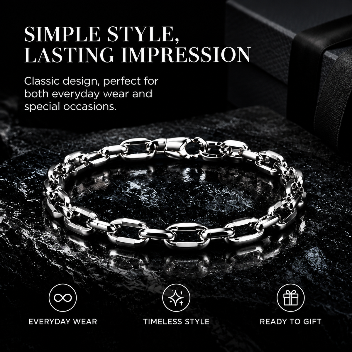 Stainless Steel Link Bracelet