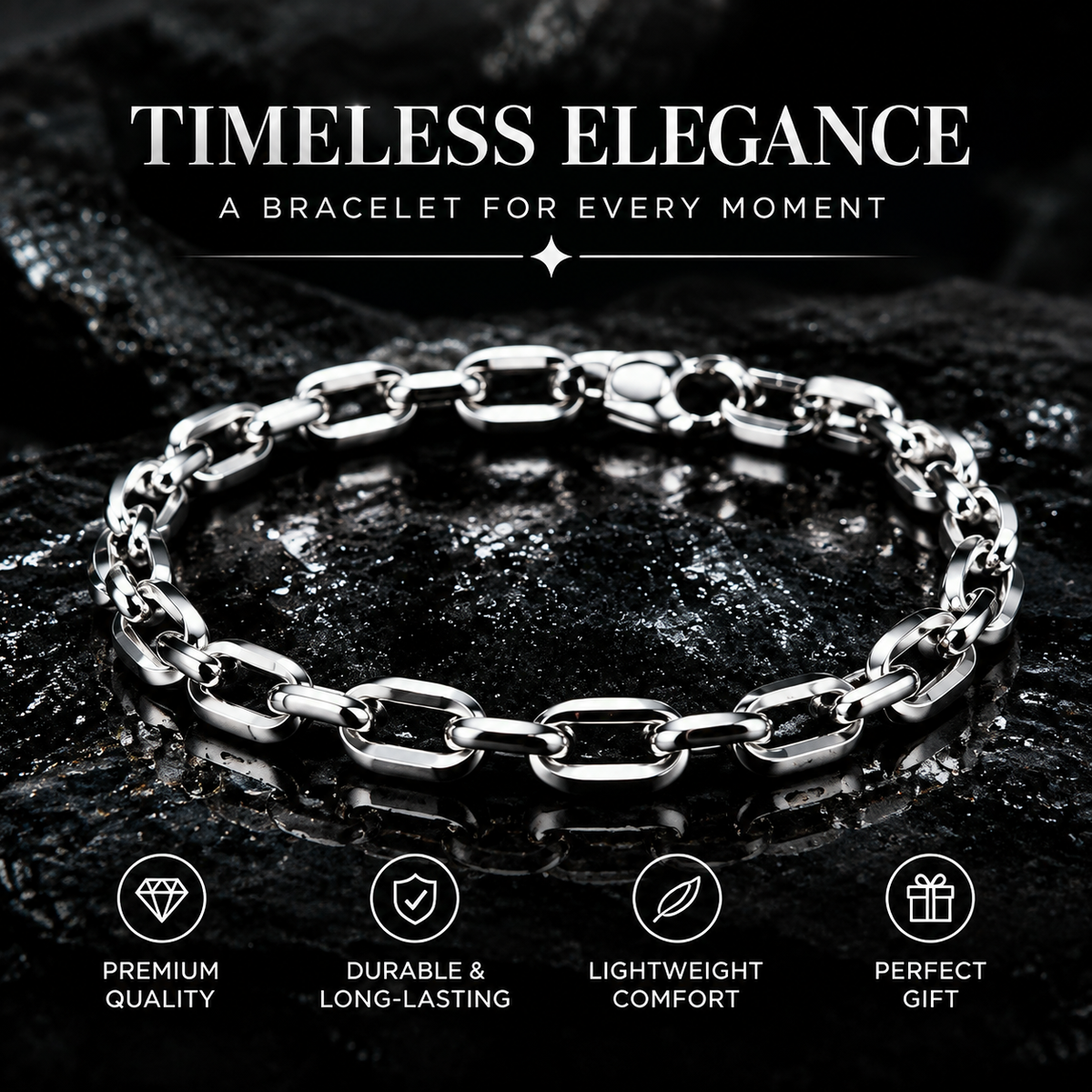 Stainless Steel Link Bracelet